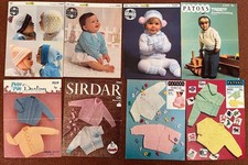 LOT 8 Vintage Baby Knitting &