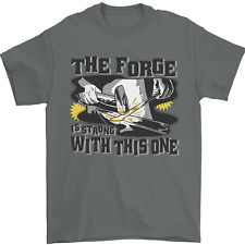 Blacksmith the Forge is Strong With This One Mens T-Shirt 100% Cotton