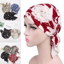 Ruffle Beanie Scarf Turban Hat
