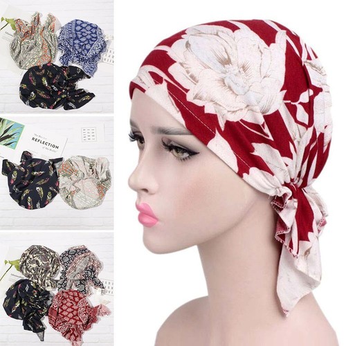 Ruffle beanie scarf turban hat - ruffle,