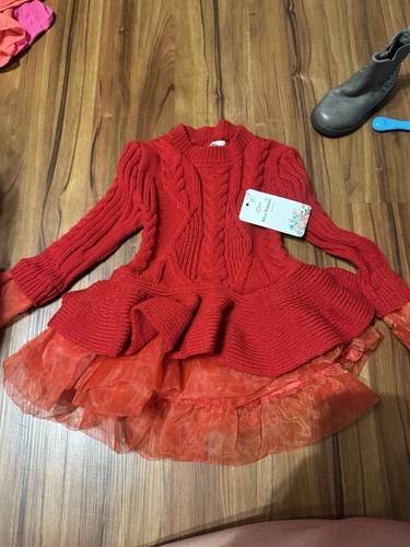 Size 110 red - , dress
