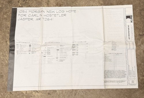 Custom log home blueprint - custom,