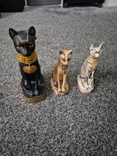 X3 Egyptian Cat Ornaments