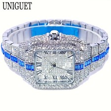 Hot Fashion Full Diamond Watch Men Uniguet Brand Hip Hop Iced Out Bling Jewelry
