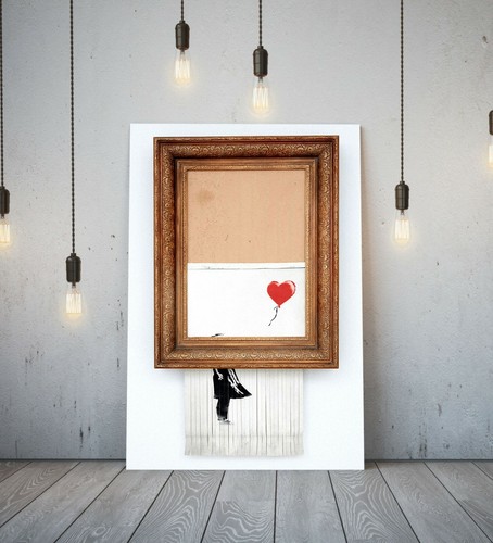 Banksy shredded balloon girl - balloon,