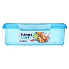 SISTEMA ITSY BITSY LUNCH BOX LARGE 2 LITRE BLUE LUNCHBOX FREE TRACKED DELIVERY