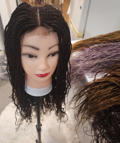 Lace front braided - wig, middle