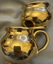 Denby gold stoneware jug - denby,