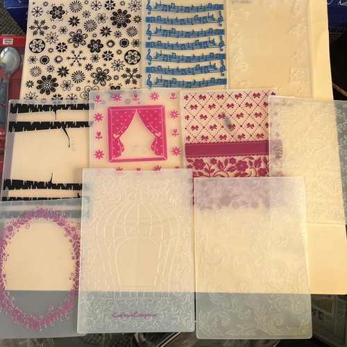 Lot embossing folders - of, 10