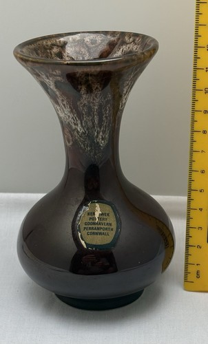 Kernewek pottery specimen vase