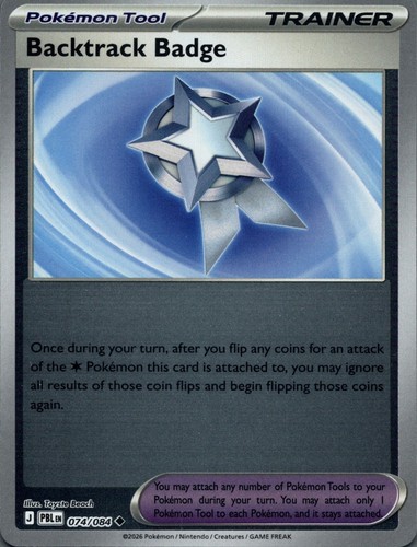 Backtrack badge reverse holo - backtrack,