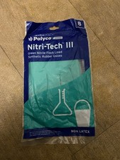 Polyco Nitri-Tech III Green Nitrile Gloves X 3