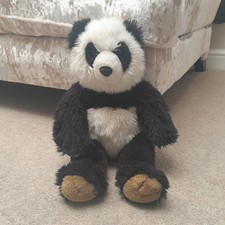 Build A Bear Workshop Black & White Panda Limited Edition With Tan Paw Pads
