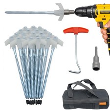 12 Pack Screw in Tent Stakes