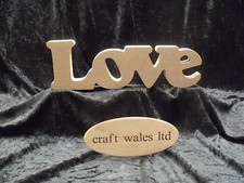 Wooden Words Love MDF sign
