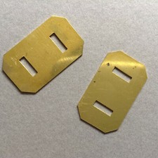 Military badge backing plates