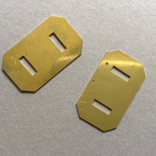 Military badge backing plates