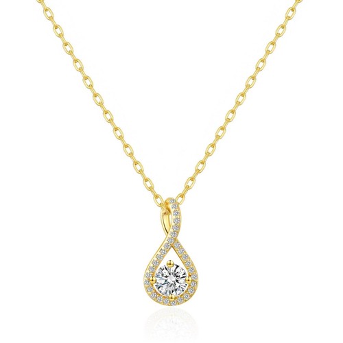18k gold plated - plated, solitaire