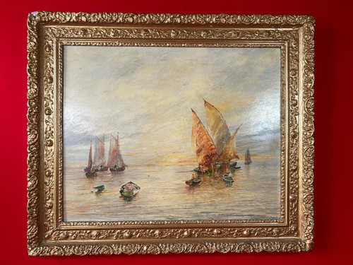 Framed oil painting canvas - framed,