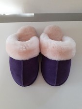 Purple Sheepskin SLIPPERS Size