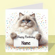 Personalised Ragdoll Cat