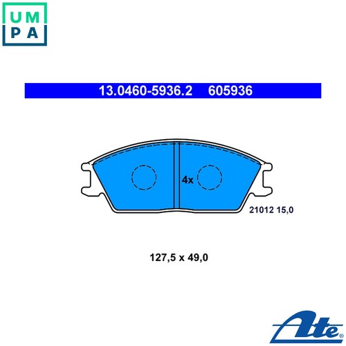 Brake pad set disc - pad,