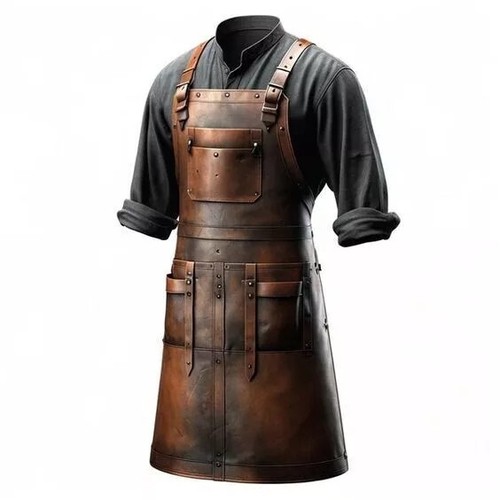 Dark brown full grain leather - full,