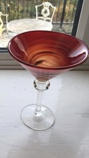 Blown Art Martini/coctail Glass