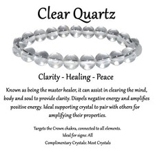 Natural Crystal Healing Chakra Gemstone Bead Bracelet Protection Gem Stone