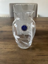 Royal Doulton Finest Crystal Vase Hand Cut In England 14 Cm Tall