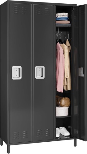 Doors metal storage locker - 3-doors,