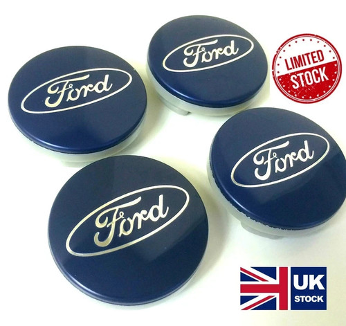 Blue ford centre caps - 4x,