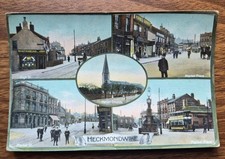 Heckmondwike, Yorkshire Multi View Postcard  High St, Market St, Market Place,