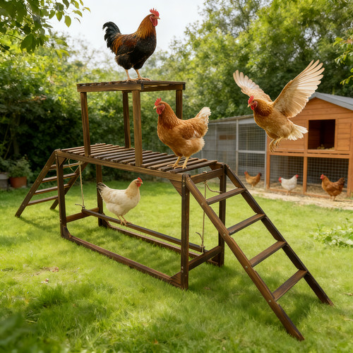 Xxl wooden chicken perch - xxl, for
