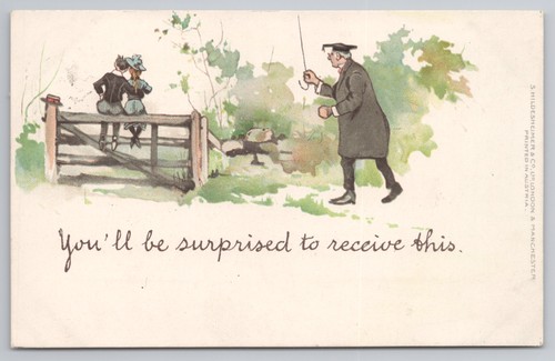 Postcard antique comic - postcard,