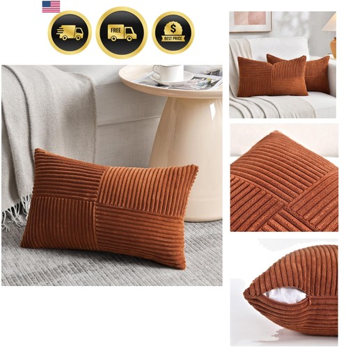 Rust lumbar decorative - rust, throw