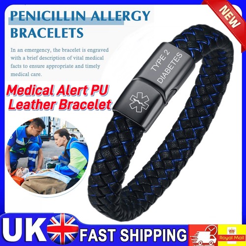 Medical alert leather - medical, pu