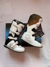 ONeal MX Motocross Boots The Rider UK Size 8 EU 42 White/Brown Tan