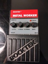 ROCKTEK METAL WORKER GUITAR PEDAL MWR-01 DISTORTION HEAVY METAL FULLY WORKING