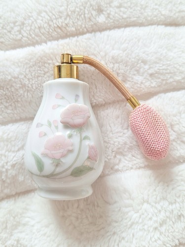 Vintage white floral porcelain - floral,