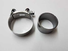 Yamaha XS 750 1978 - 1979 Exhaust Collector Box Pipe Seal & Clamp - Front - 1