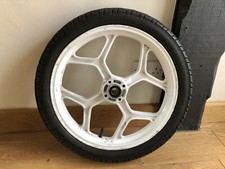 BMW K100 RS ORIGINAL 18” WHITE FRONT WHEEL RIM 1983-1992 - EMPIRE CC PARTS