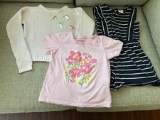 Girls Clothes Bundle Age 7-8 Years 3 Items. Jumper, T shirt, Jumpsuit.