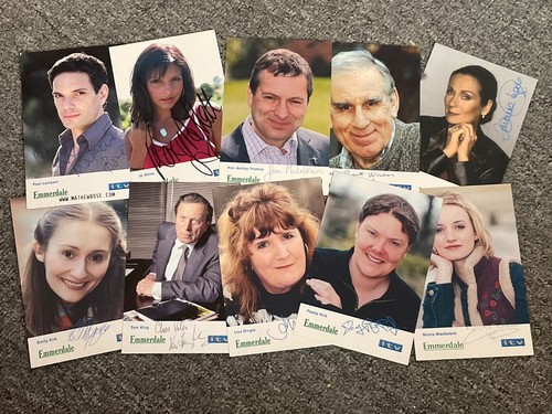 Emmerdale signed cast - , photos