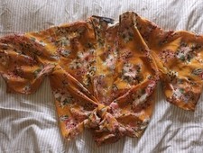 Kimono Style Tie Front Blouse