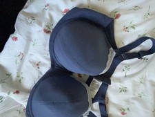 Blue Cotton Underwire Lace