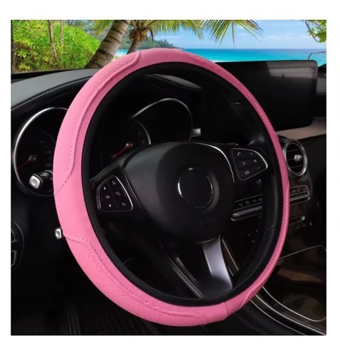 Universal leather car steering - universal,