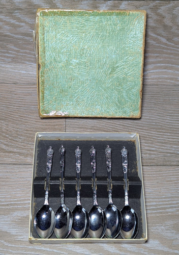 Vintage apostle teaspoons 6 - vintage,