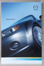 Mazda MX-5 Range Brochure 2008