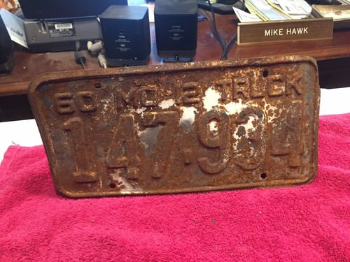 1960 missouri license plate - license,